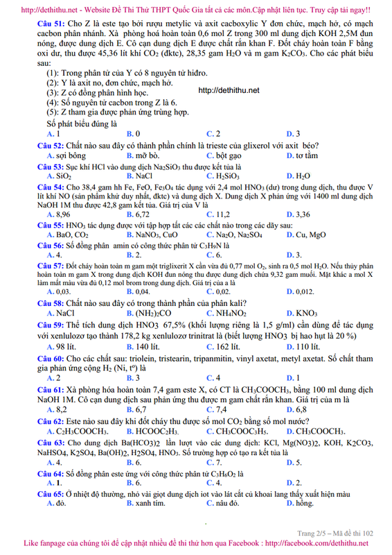 De_thi_thu_2018_mon_Hoa_THPT_Viet_Yen_Bac_Giang_lan1_Page2